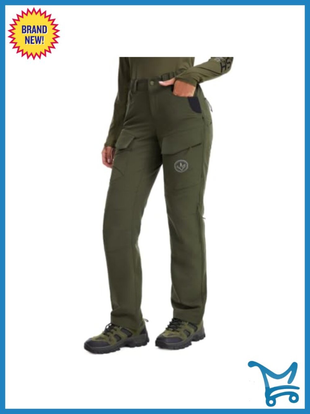 Silent Stretch Camo Cargo Pants Knee Pad Pockets 8-Pocket Hunting